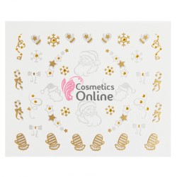 Stickere 3D cu Sarbatori de Iarna, Cod YJ053 Gold-Silver